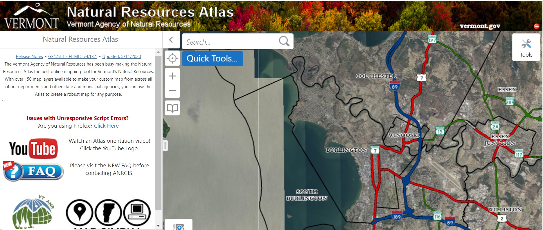 The Vermont Natural Resources Atlas