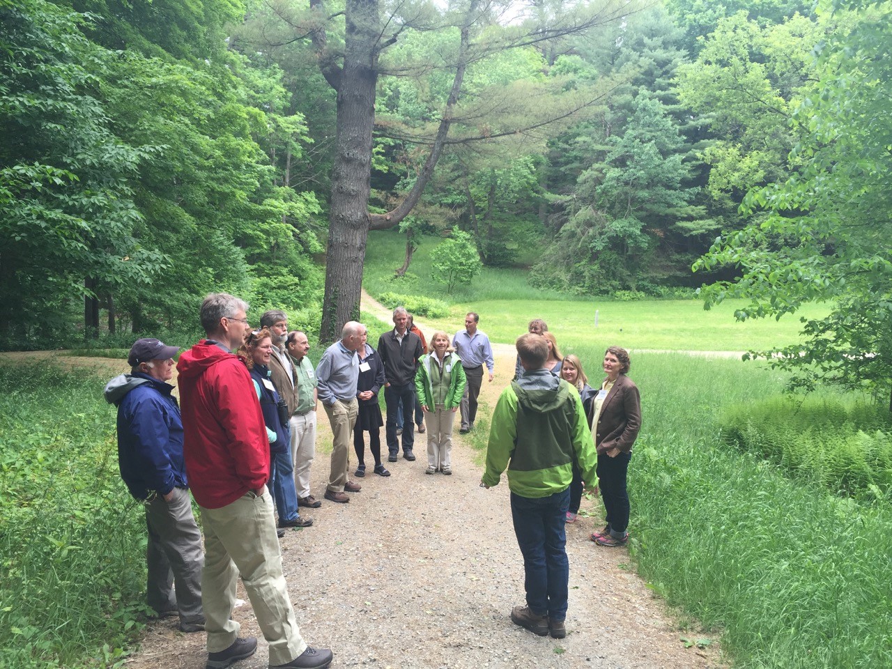 Figure 3. Roundtable participants discussing the role of science in forest management. Photo credit Anthea Lavallee