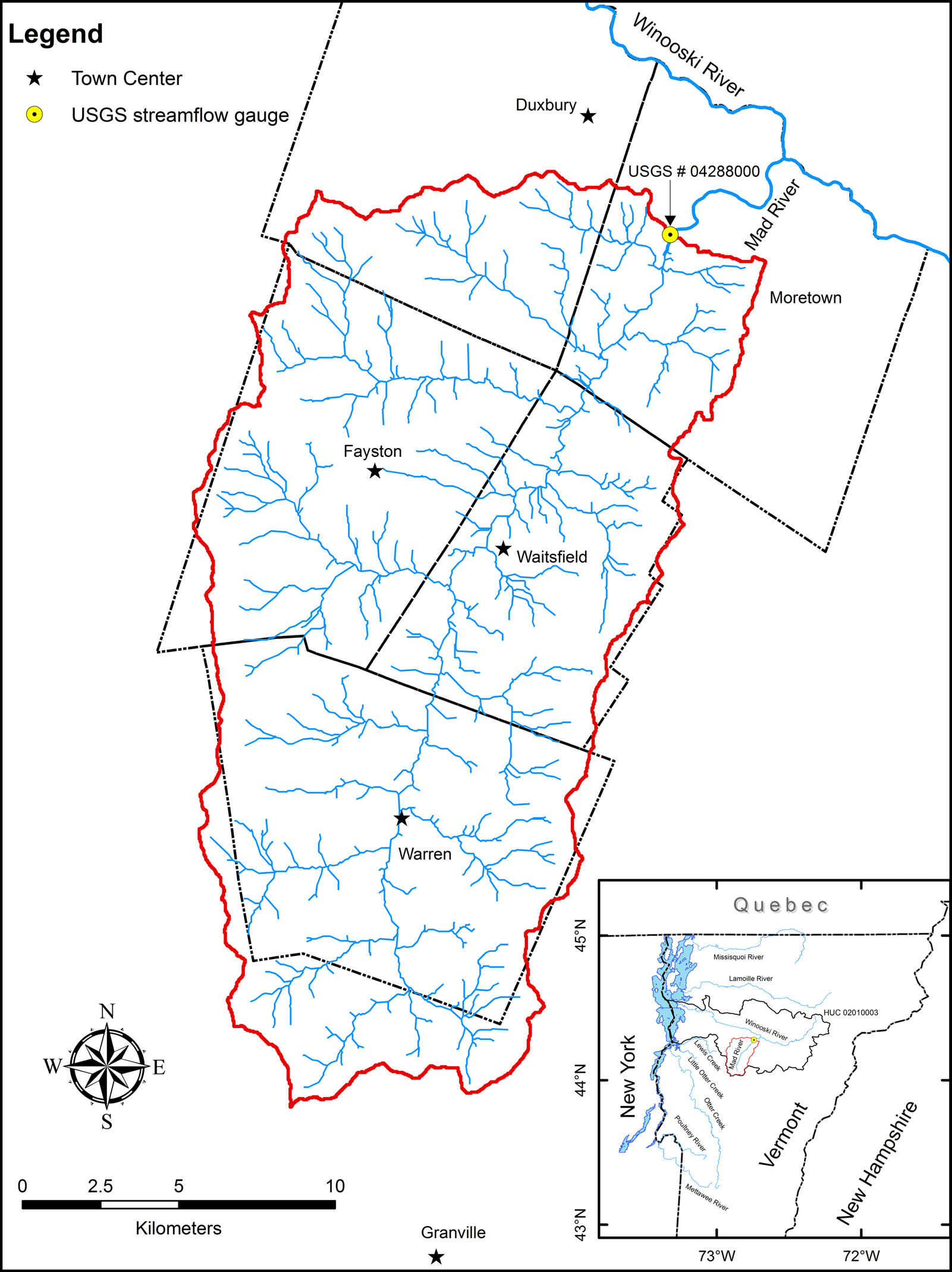 Mad River watershed